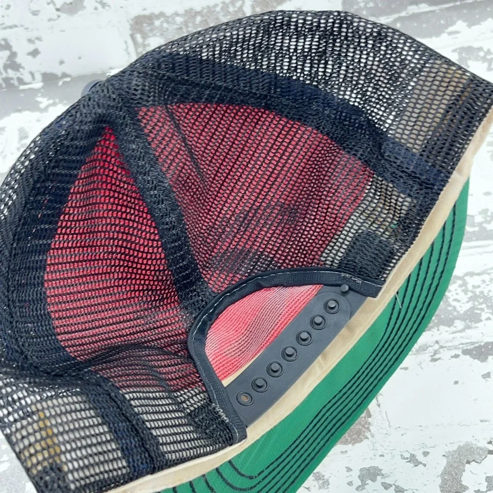 Vintage Westmoreland Coal Company Trucker Hat Cap Mining Red Black 80s USA‎ Made